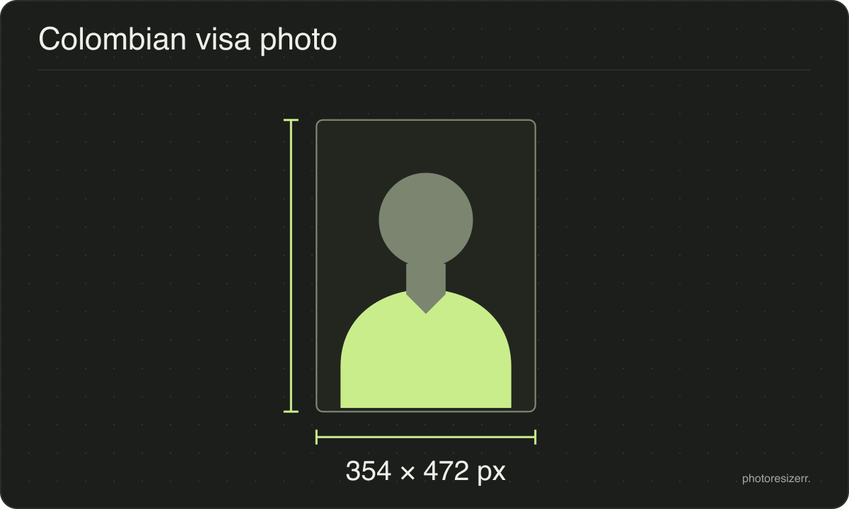 A neutral portrait silhouette in a 354 × 472 px frame matching this tool’s output preset.