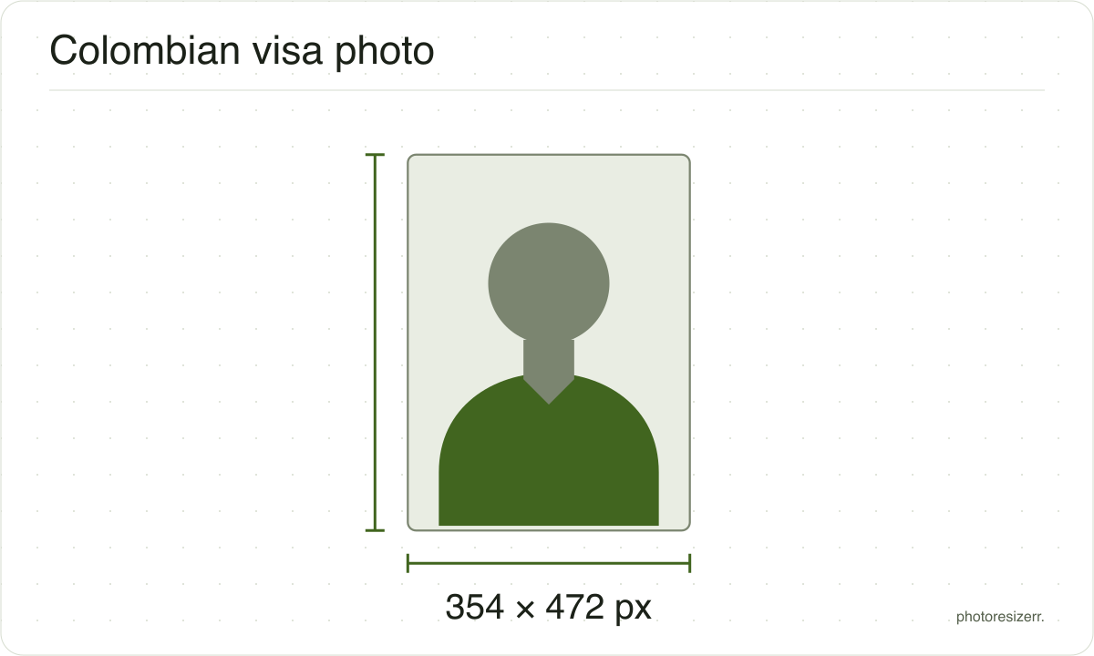 A neutral portrait silhouette in a 354 × 472 px frame matching this tool’s output preset.