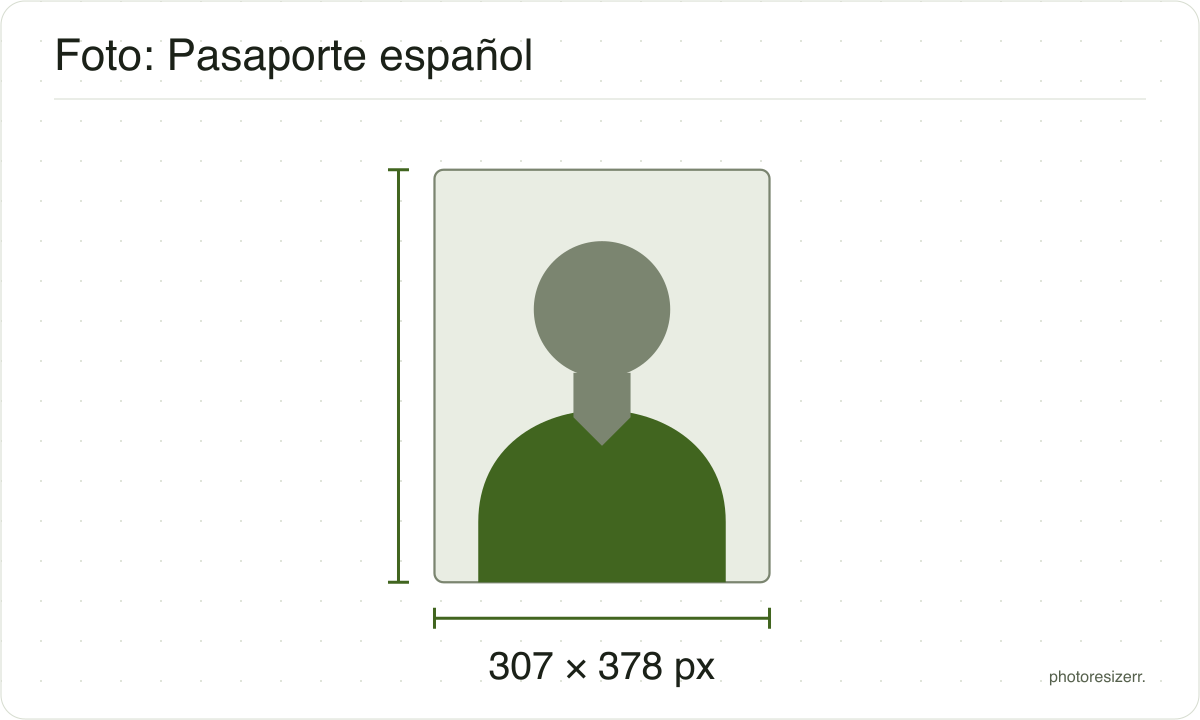 Silueta de un retrato neutro en un marco de 307 × 378 px, el tamaño de salida de esta herramienta.