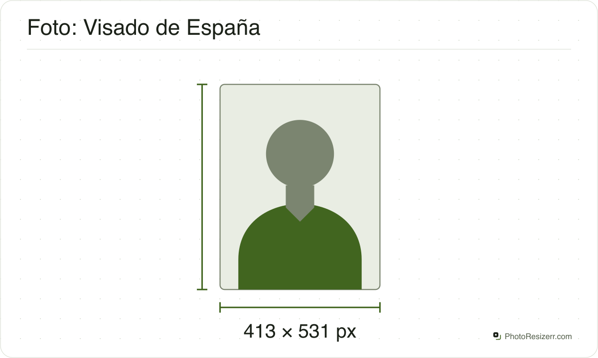 Silueta de un retrato neutro en un marco de 413 × 531 px, el tamaño de salida de esta herramienta.