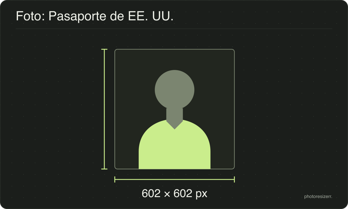 Silueta de un retrato neutro en un marco de 602 × 602 px, el tamaño de salida de esta herramienta.