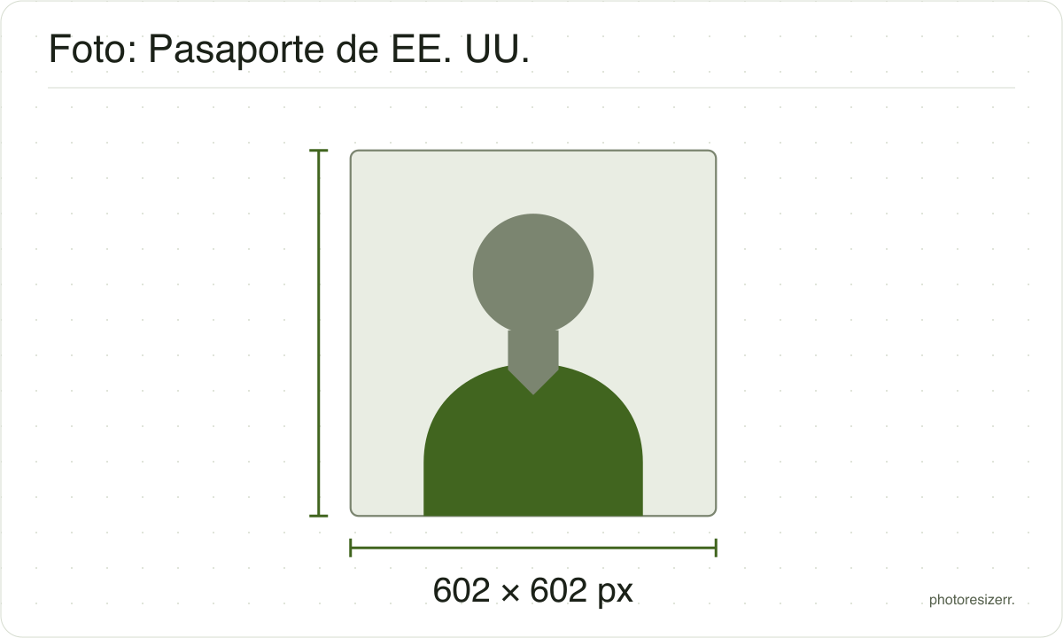 Silueta de un retrato neutro en un marco de 602 × 602 px, el tamaño de salida de esta herramienta.