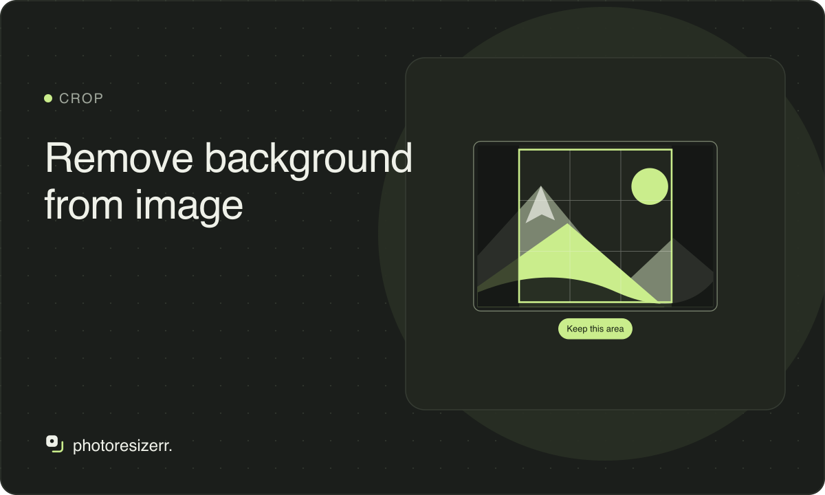 Featured illustration for Remove background from image.