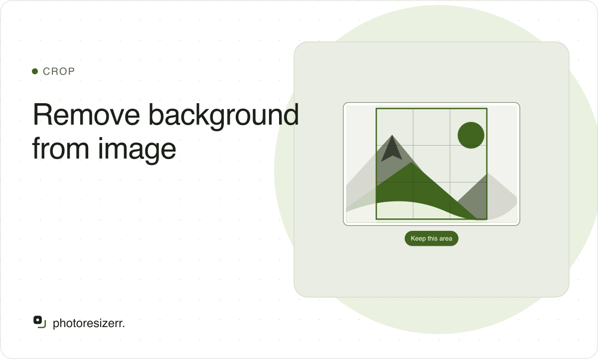 Featured illustration for Remove background from image.