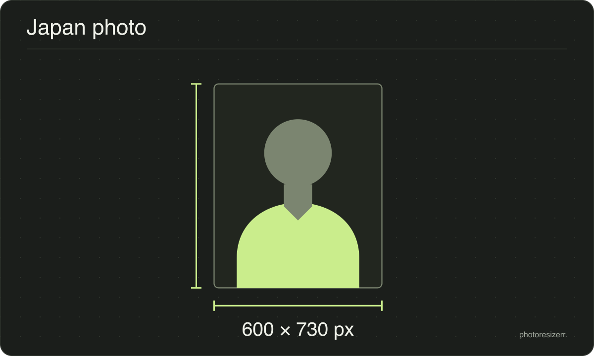 A neutral portrait silhouette in a 600 × 730 px frame matching this tool’s output preset.