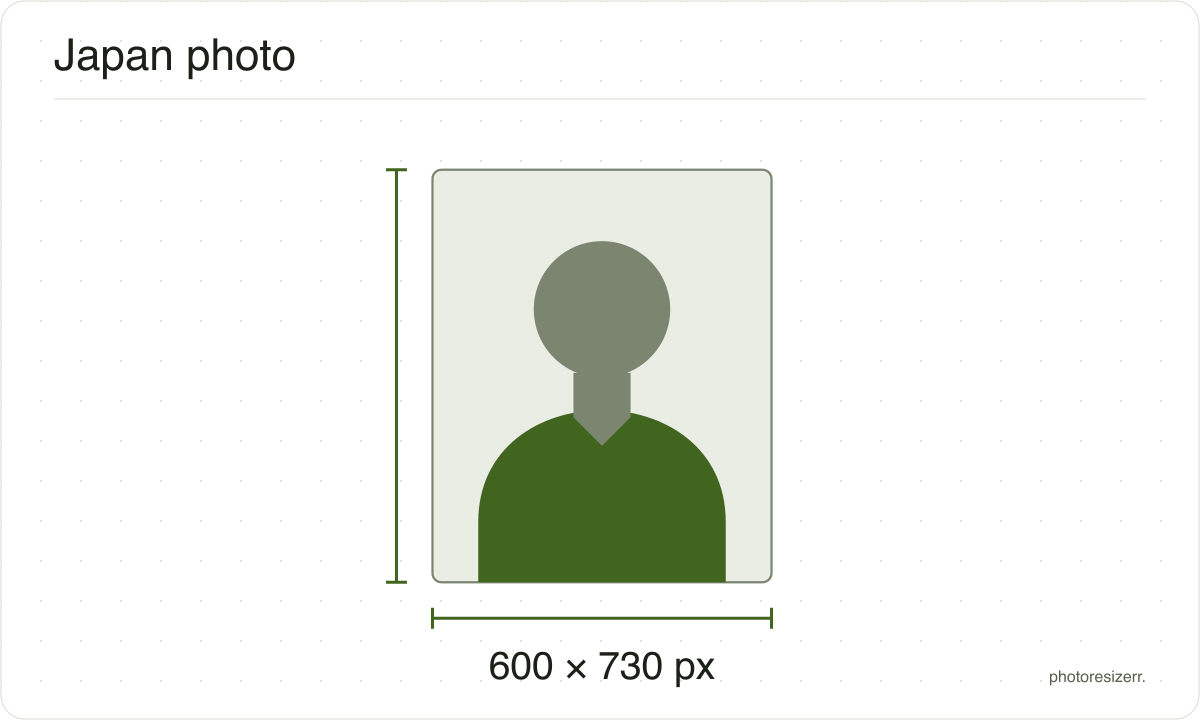 A neutral portrait silhouette in a 600 × 730 px frame matching this tool’s output preset.