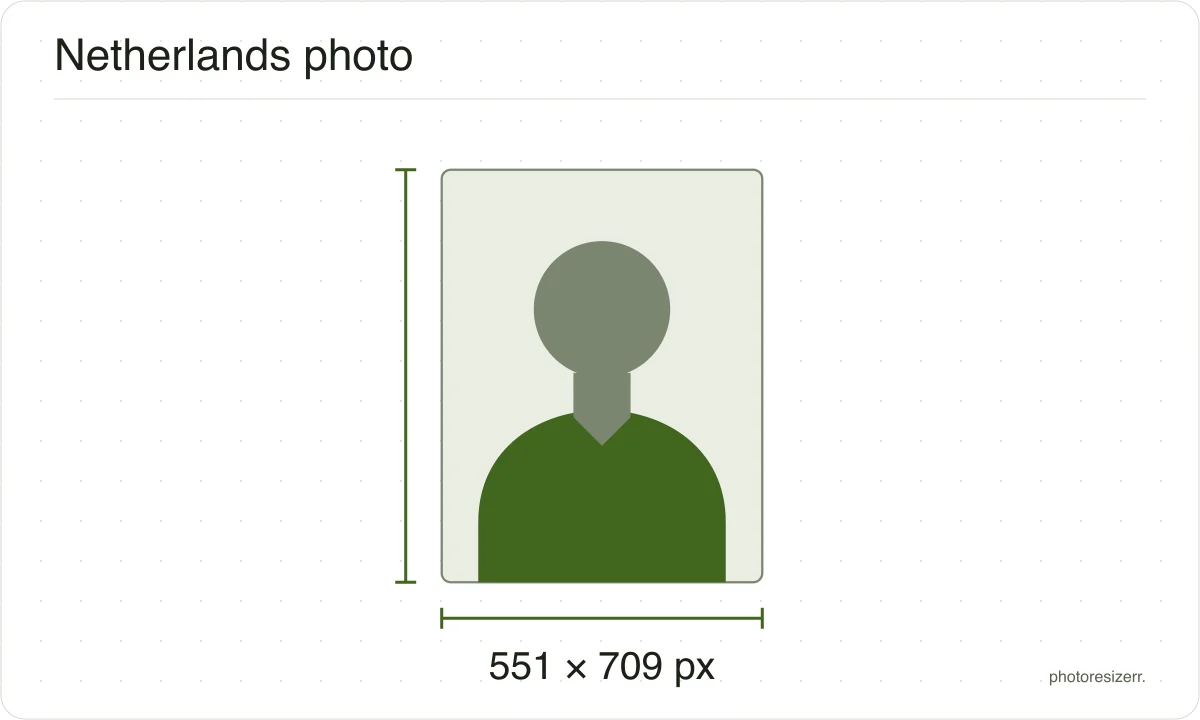 A neutral portrait silhouette in a 551 × 709 px frame matching this tool’s output preset.
