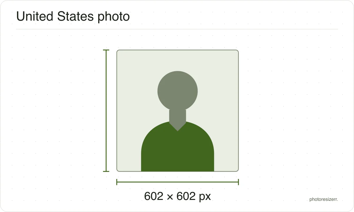 A neutral portrait silhouette in a 602 × 602 px frame matching this tool’s output preset.