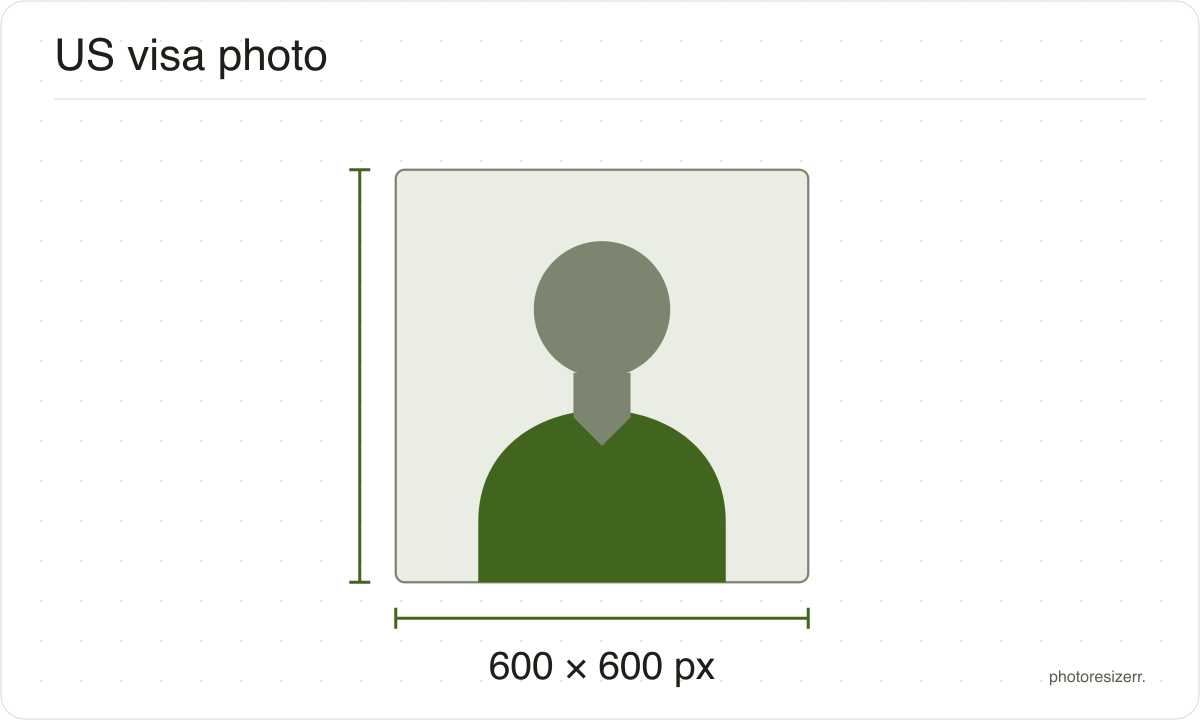 A neutral portrait silhouette in a 600 × 600 px frame matching this tool’s output preset.