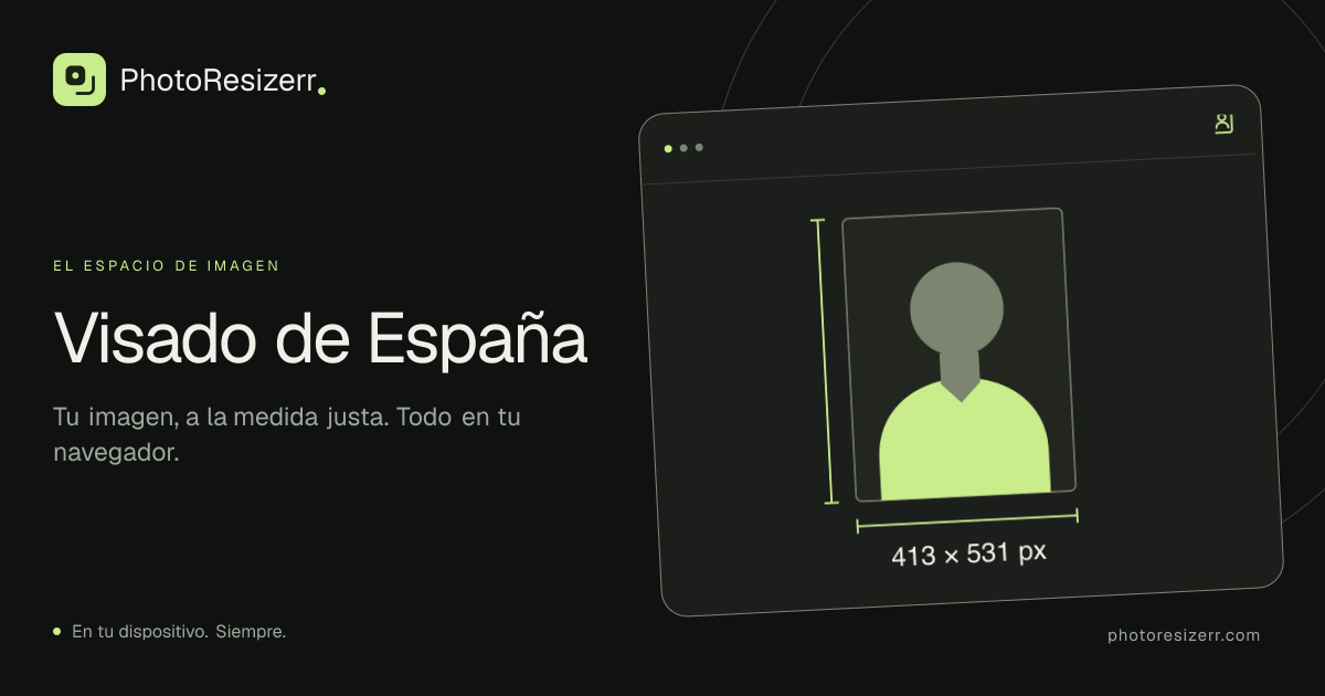 La tarjeta de vista previa de Foto para visado de España: medidas y requisitos
