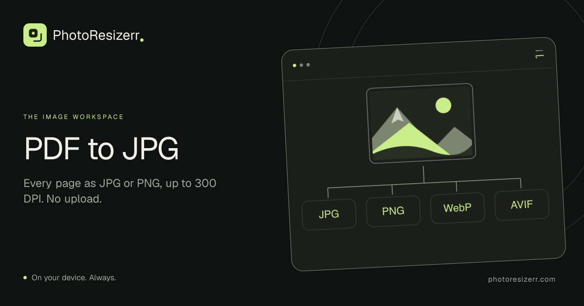 The preview card for Convert PDF to JPG